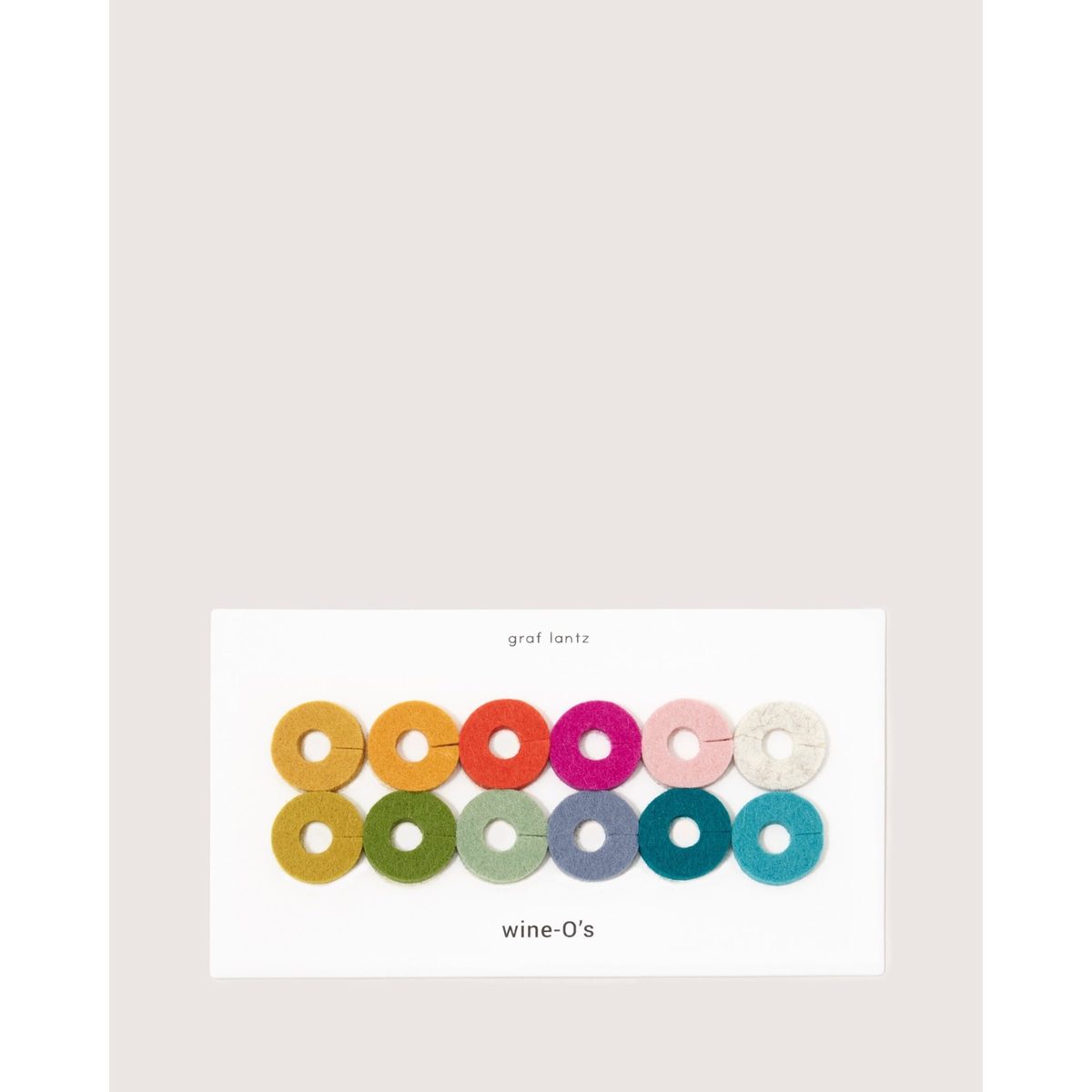 Graf Lantz Wine-O's Felt Wine Markers, Paradise, product photo