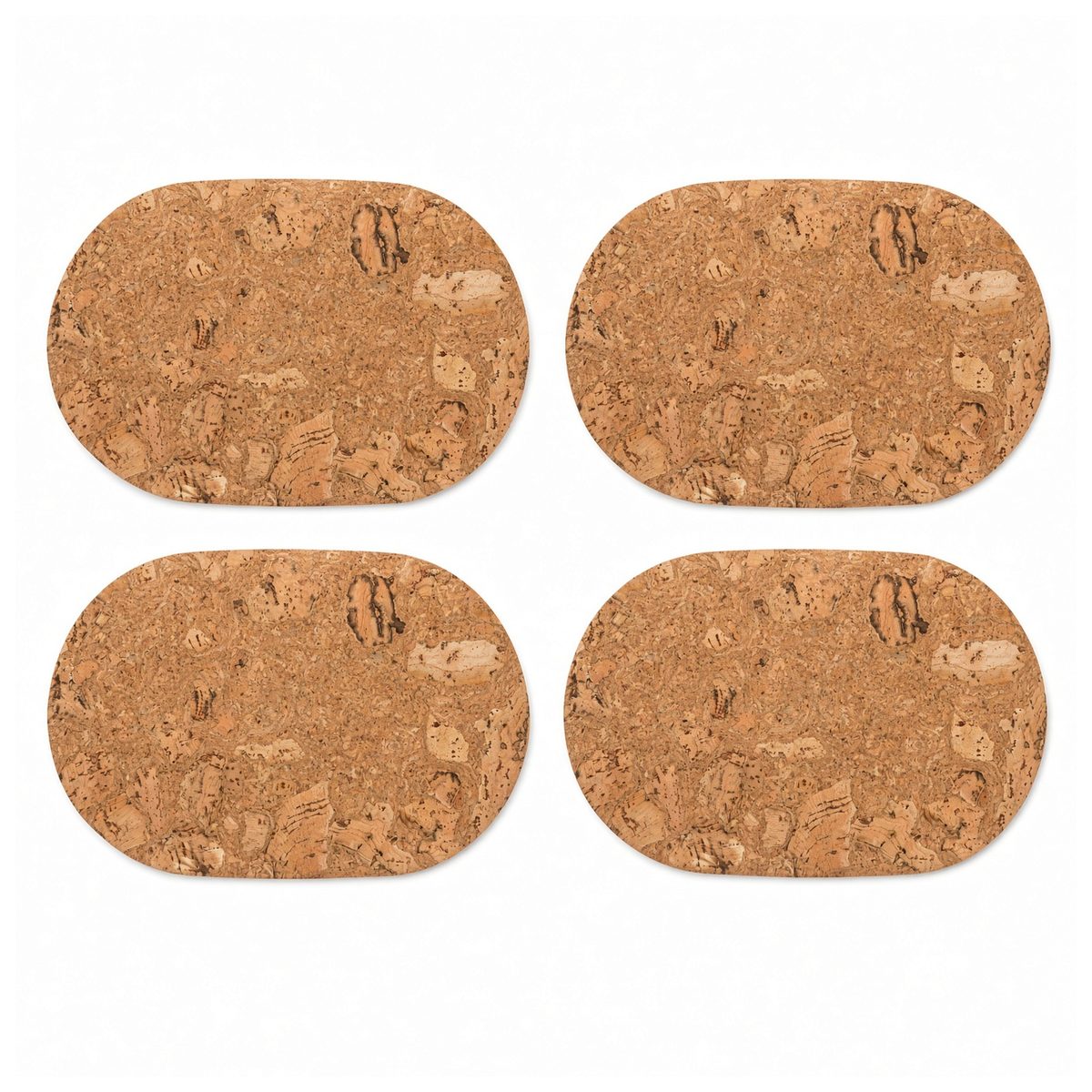 Oval Cork Placemats, Set of 4, product photo